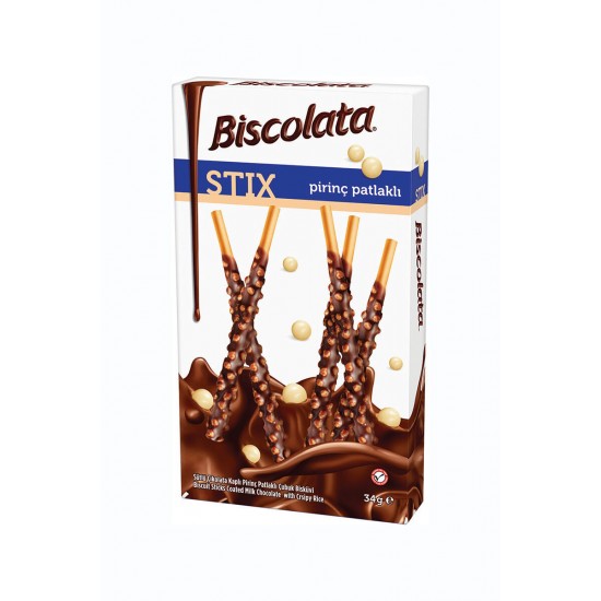 Biscolata Stix 34gr Pirinç Patlakli